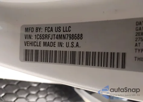 2021 Ram 1500 Laramie 4X4 5'7 Box from USA, damaged, VIN 1C6SRFJT4MN798688